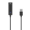Adaptador Ewent EW3569 | USB - 3.5 mm | Negro | 0.5 M