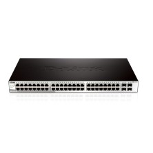 D-Link DGS-1210-52 switch Gestionado L2 Gigabit Ethernet (10 100 1000) 1U Negro