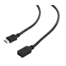 EXTENSION CABLE HDMI GEMBIRD | MACHO/HEMBRA | V2.0 | ALTA VELOCIDAD | 4,5M | Negro