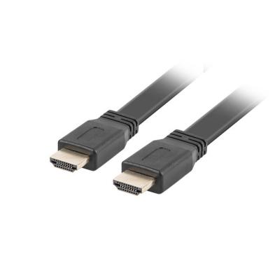 Cable HDMI Plano 2.0 4K Lanberg | HDMI Tipo A (Estándar) M/M | Negro | 3 M