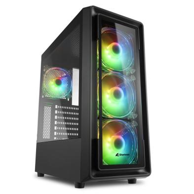 Caja Pc Gaming SHARKOON TK4 RGB | Midi Tower | USB 3.0 | ATX | Negro