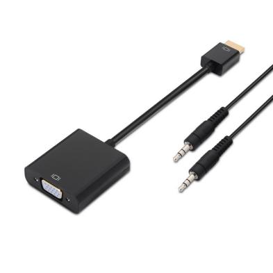 Adaptador HDMI Aisens | A122-0126/ | HDMI Macho | VGA Hembra | Jack 3.5 Hembra