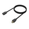 Cable Alargador HDMI AISENS | A120-0544 | HDMI Macho | HDMI Hembra | 1m | Negro