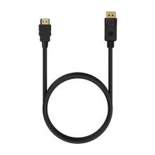 Cable Conversor Aisens A125-0550/ Displayport Macho - HDMI Macho/ 50cm/ Negro