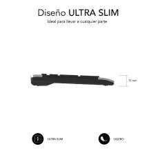 Teclado y Ratón Inalámbrico Subblim SUBKBW-CPSU01 Premium Silence/ Gris y Negro