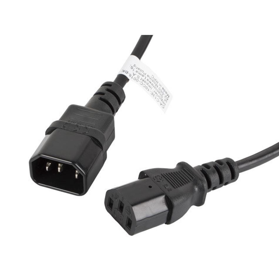 AISENS - Cable Alargador de Alimentacion Schuko, CEE7/M-CEE7/H, Negro, 10M  - AISENS®