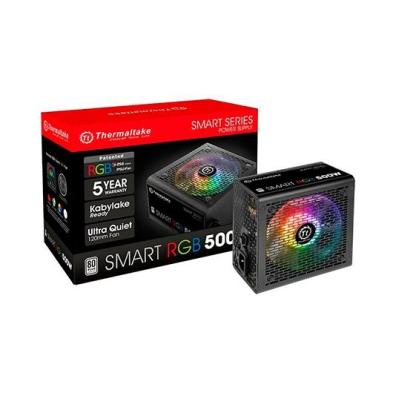 Fuente de Alimentacion Thermaltake Smart RGB | ATX | 500W | 80 Plus | 120mm | Negro