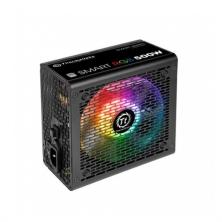 Fuente de alimentacion atx 500w thermaltake smart rgb negro 80 plus - non modular - rgb ventilador 120mm