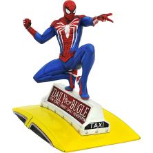 Figura diamond select toys marvel gallery spiderman en taxi diorama