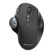 Ratón Óptico Phoenix Ergo T1 Trackball | Bluetooth y Wireless Inalámbrico | 2400 DPI | Negro