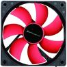 Ventilador Auxiliar Phoenix PHCOOLERFAN12LED | 12 cm | Negro, Rojo