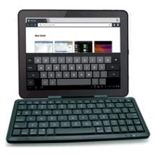 Mini teclado inalambrico phoenix keytablet multimedia bluetooth - soporte universal para tablet ipad