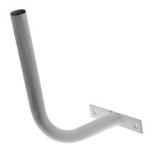 Soporte antena a pared wifi tubo 25mm diametro 250x175mm  pintado blanco (para nanostation)