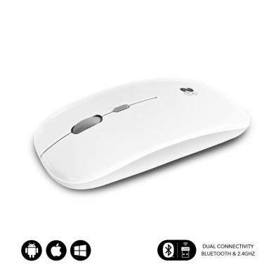Ratón Inalámbrico Subblim Dual Flat | Bluetooth | Ambidextro | 1600 DPI | Blanco