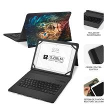 Funda con Teclado Subblim Keytab Pro Bluetooth para Tablets de 9'-11'/ León