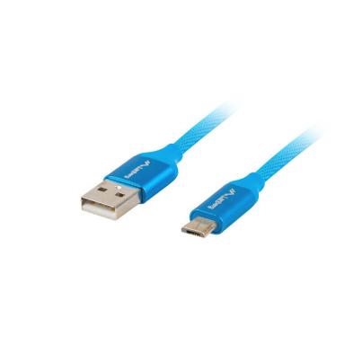 CABLE USB 2.0 | LANBERG | DISPOSITIVOS | MICRO USB A - USB A | QUICK CHARGE 3.0 | AZUL | 1M