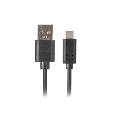 Cable usb lanberg 2.0 macho -  usb tipo c macho quick charge 3.0 1m negro