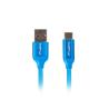 Cable usb lanberg 2.0 macho - usb tipo c macho quick charge 3.0 1.8m azul