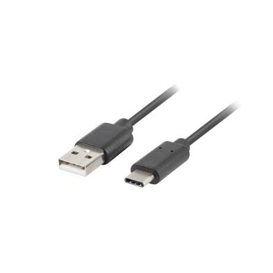 Cable usb lanberg 2.0 macho -  usb tipo c macho 0.5m negro