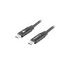 Cable usb lanberg 2.0 macho - usb tipo c macho quick charge 4.0 1.8m negro