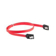Cable sata iii lanberg 6gb - s hembra hembra clip metal 30cm rojo