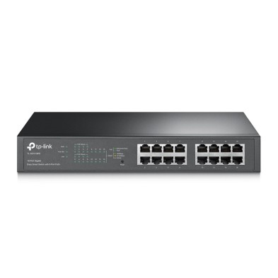 TP-Link TL-SG1016PE switch Gestionado L2 Gigabit Ethernet (10/100/1000) Energía sobre Ethernet (PoE) Negro