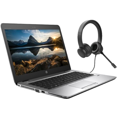 HP EliteBook 840 G4 Core i5 7200U 2.5 GHz | 8GB | 256 SSD + 128 M.2 | WEBCAM | WIN 10 PRO | AURICULAR TRUST