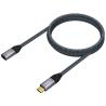 CABLE ALARGADOR USB 3.2 | AISENS | DISPOSITIVOS | USB C - USB C | GRIS | 1M