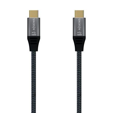 CABLE USB 2.0 | AISENS | DISPOSITIVOS | USB C - USB C | GRIS | 2M