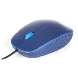 Ratón con cable NGS Flame azul, vista superior con cable USB