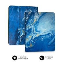 Funda con Teclado Subblim Keytab Pro Bluetooth para Tablets de 9'-11'/ Marmol Azul