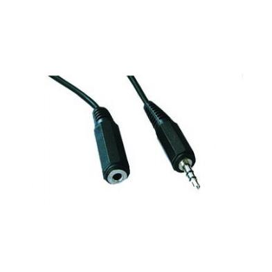 Cable de Audio Gembird | Conector 3,5 mm Macho-Hembra | Negro | 2M