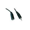 Cable de Audio Gembird | Conector 3,5 mm Macho-Hembra | Negro | 2M