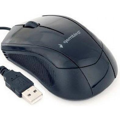 Ratón Gembird MUS-3B-02 | USB Tipo A | 1000 DPI | Negro