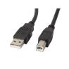 CABLE USB 2.0 | LANBERG | IMPRESORA | USB A - USB B | NEGRO | 0.5M