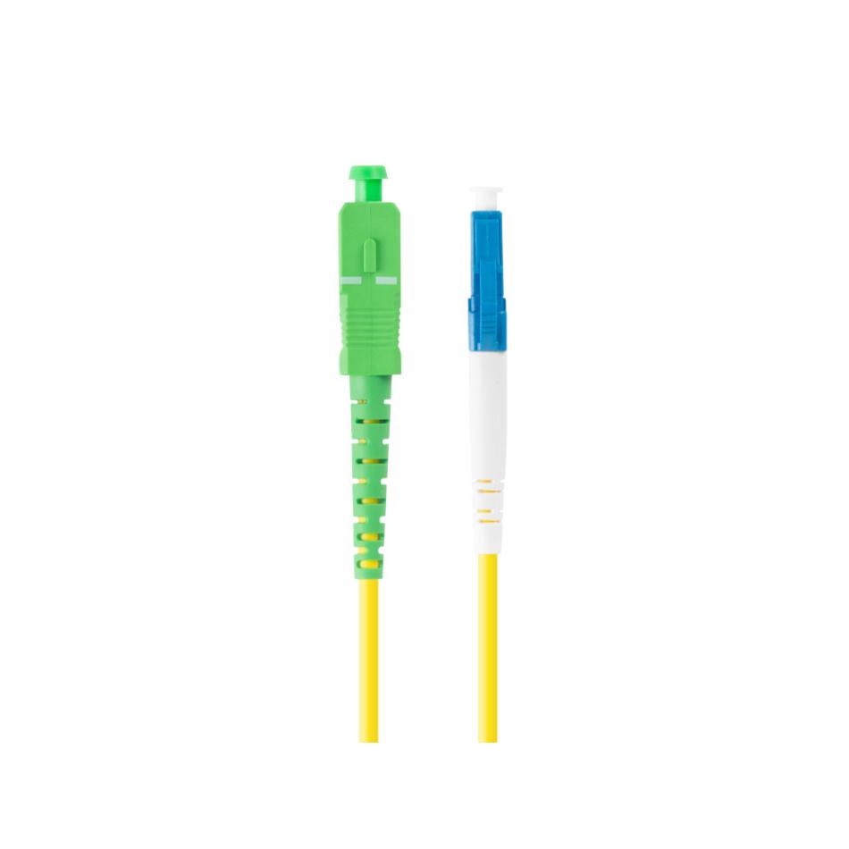 LATIGUILLO FIBRA 2M LANBERG MONO LC/UPC-SC/APC SIMPLEX G657A1 LSZH AMARILLO