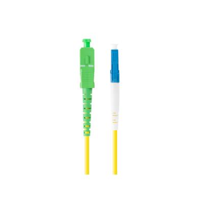 CABLE FIBRA ÓPTICA | LANBERG | LATIGUILLO | LC/UPC - SC/APC | SIMPLEX | G657A1 | AMARILLO | 5M