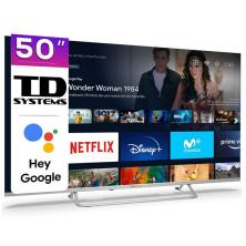 TV TD SYSTEMS L50X9015SPLUS 50" UHD 4K SMART ANDROIDTV HEY GOOGLE WIFI USB HDMI