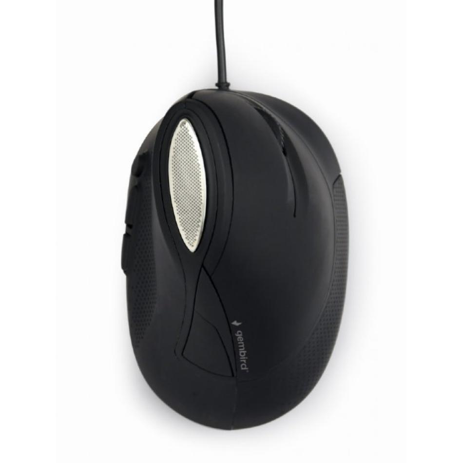Ratón ergonómico vertical Gembird MUS-ERGO-03 negro