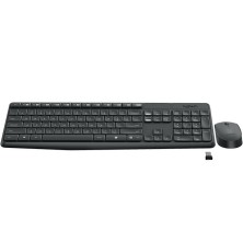 Logitech MK235 teclado Ratón incluido RF inalámbrico Portugués Gris