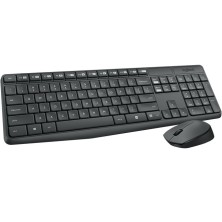 Logitech MK235 teclado Ratón incluido RF inalámbrico Portugués Gris