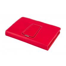 SilverHT Funda con teclado para tablets de 9 a 10'1 pulgadas Rojo y Blanco