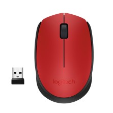 RATÓN M171 | LOGITECH | RED-K | ÓPTICO | 1000 DPI | AMBIDEXTRO | INALÁMBRICO | 2.4 GHZ | ROJO