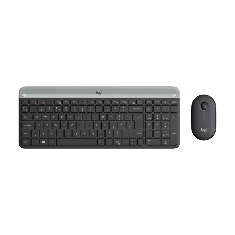 Logitech MK470 teclado Ratón incluido USB QWERTY Español Grafito