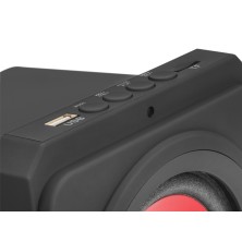 Mars Gaming MSX sistema de audio para el hogar 35 W Negro, Rojo