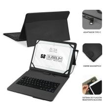 Funda con Teclado Subblim Keytab Pro USB para Tablets de 10.1'-11'/ Negra
