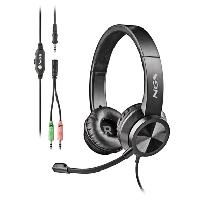 AURICULARES NGS MSX 11 PRO | CON MICRÓFONO | ALÁMBRICO | NEGRO
