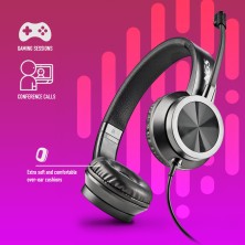 NGS MSX 11 PRO Auriculares Alámbrico Diadema Juego Negro