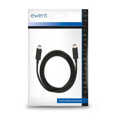 CABLE USB 3.2 | EWENT | DISPOSITIVOS | USB C - USB C | CARGA RAPIDA | NEGRO | 1M