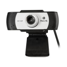 NGS XpressCam720 cámara web 1280 x 720 Pixeles USB 2.0 Negro, Gris, Plata